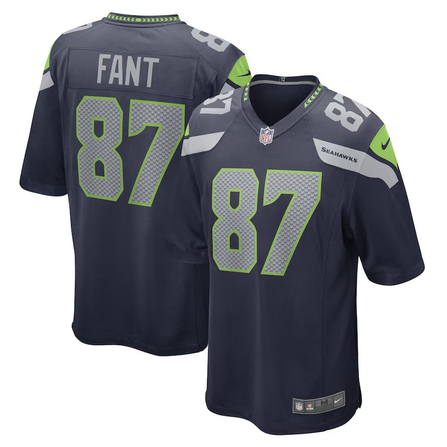 Men Seattle Seahawks #87 Noah Fant Nike College Navy Game Player NFL Jersey